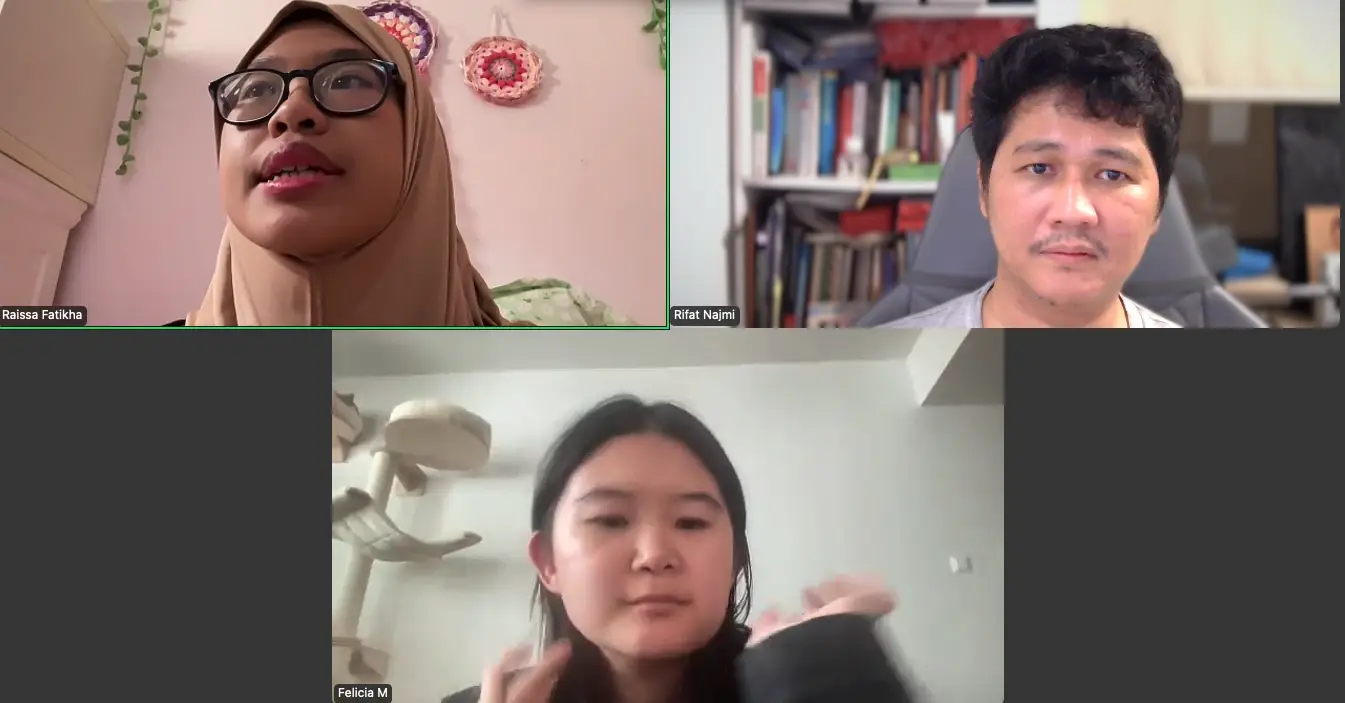 Ngobrol di Zoom bareng Raissa dan Feli